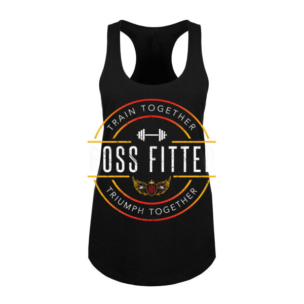 CIRCLE BADGE - WOMEN'S FITTED TANK TOP - $EJG86Z$ Thumbnail